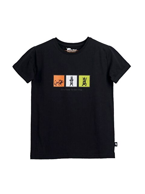 Bad Bear Entree Siyah Baskılı Çocuk Tişört - S000369059-19351