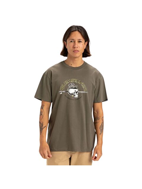 Quiksilver Skull Lines Erkek Yeşil Tişört - S000489558-18547