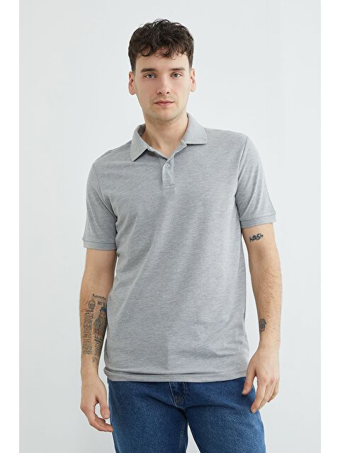 Fullamoda Basic Polo Yaka Pike Tişört - S000513938-20600