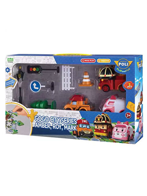 Neco Toys Robocar Poli Gogo City Series Amber Roy Mark Oyun Seti POLI/ZR-913 - S000396970-10231