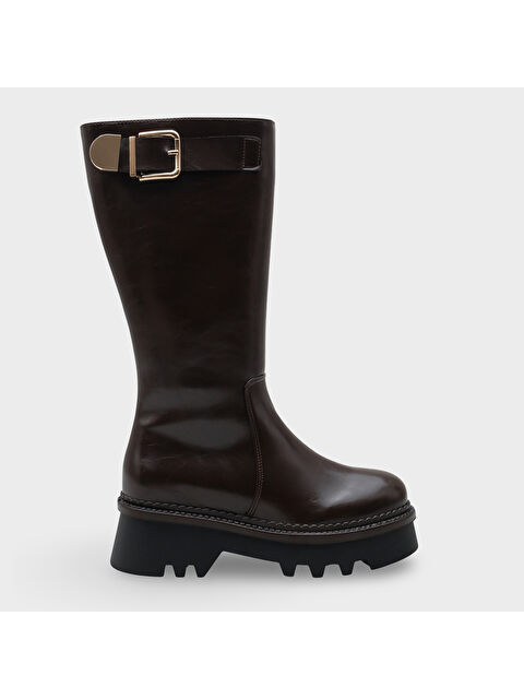 Capone Outfitters Norry Trak Tabanlı Metal Tokalı Yandan Fermuarlı Kadın Çizme - S000473776-19951