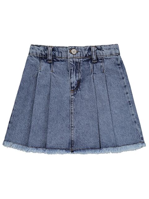 Civil Girls Pileli 10-13 Yaş Etek - Mavi