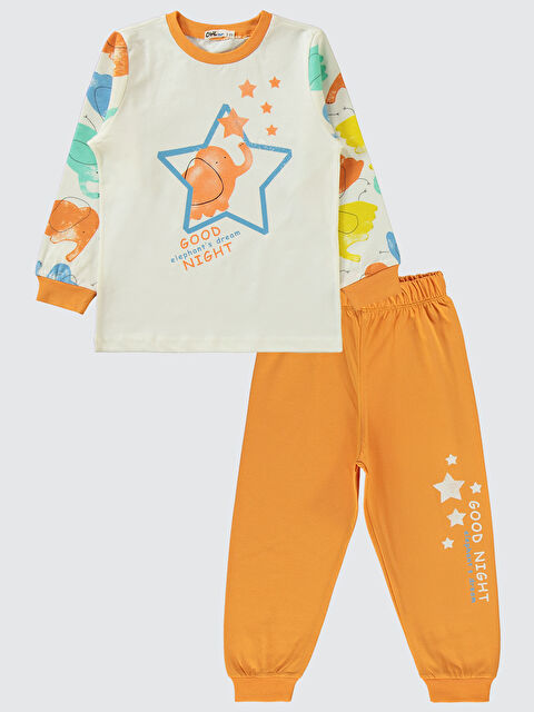 Civil Boys Erkek Çocuk Pijama Takımı 2-5 Yaş Oranj - S000341929-20013