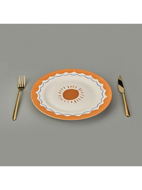 Evidea Kitchen Sun Servis Tabağı - Krem / Sarı - 27 cm - S000375996-19966