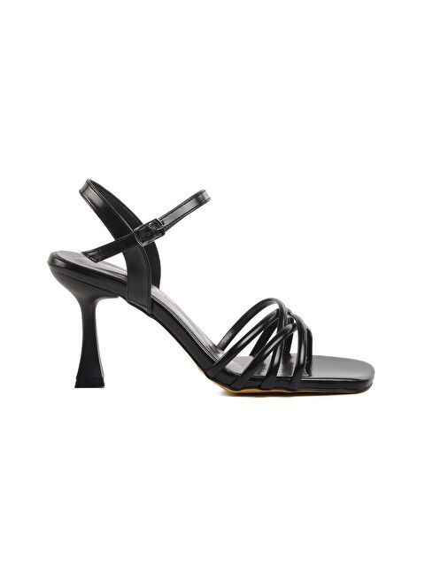 Ayakmod Siyah Kadın Topuklu Abiye Ayakkabı 655358 Z - S000343094-19351