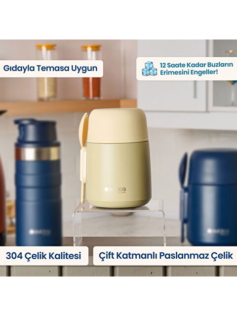 Evidea Kitchen Yemek Termosu - Bej - 500 ml - S000401904-19928