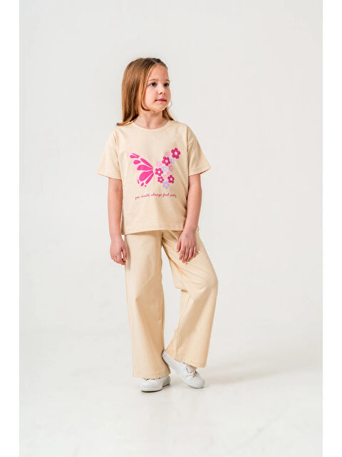 Myhanne Kelebek Baskılı Kız Çocuk Takım 034 - S000399116-19928