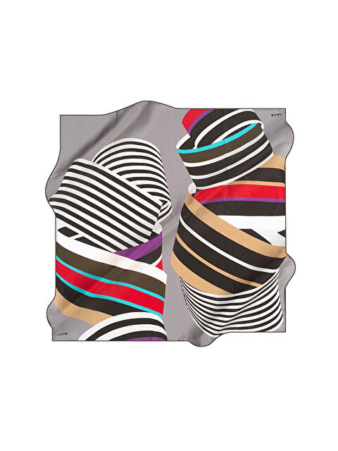 AKER 90X90 İpek Tivil Eşarp - S000479611-37243