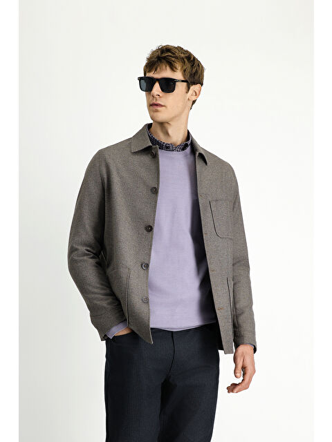 Kiğılı 6 Drop Regular Fit Standart Kesim Spor Yünlü Ceket / Mont - S000457939-9561