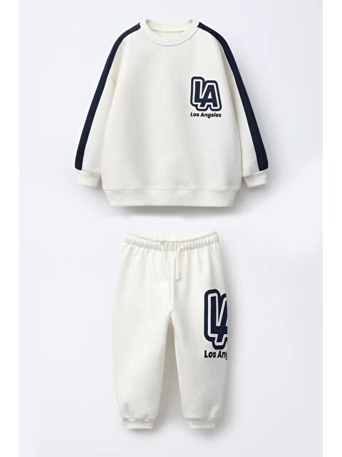 Monila Erkek Çocuk Pamuklu 3 İplik Günlük Alt Üst Takım - S000515538-3490