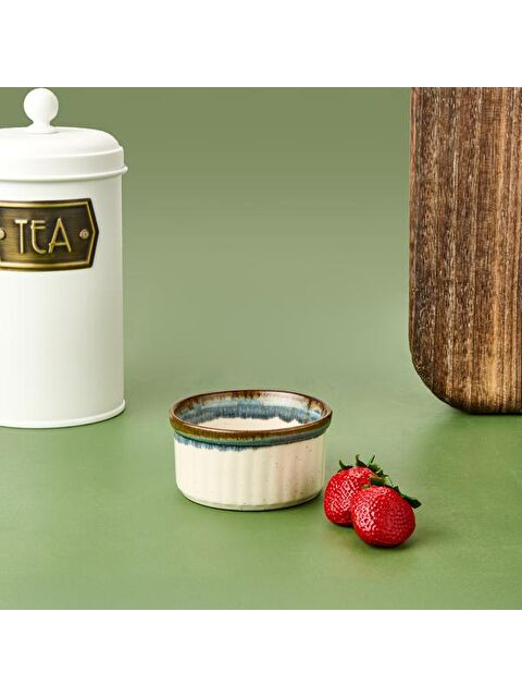 İpek Porselen Sufle Kabı - Mavi - 9 cm - S000421975-17234