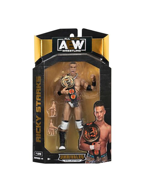 Jazwares AEW Karakterleri Model Aksiyon Figürler S14 Ricky Starks 128 - S000414547-10231