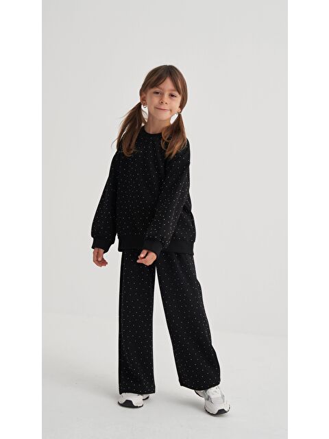 CİGİT Komple Taşlı Modal Takım 2-7 Yaş Siyah - S000482991-19351