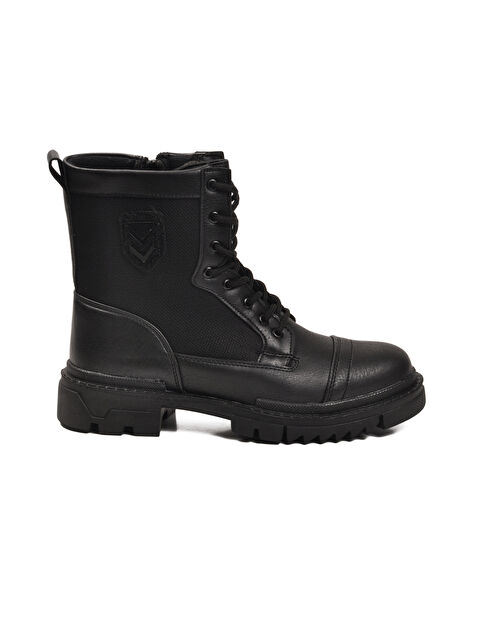 Ayakmod Siyah İçi Polarlı Kaymaz Taban Erkek Bot 2100 M - S000492538-19351