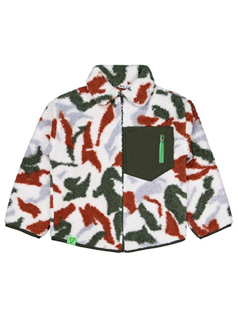 Civil Boys Kamuflaj Desenl Fermuar Cepli 6-9 Yaş Hırka - S000469372-18194