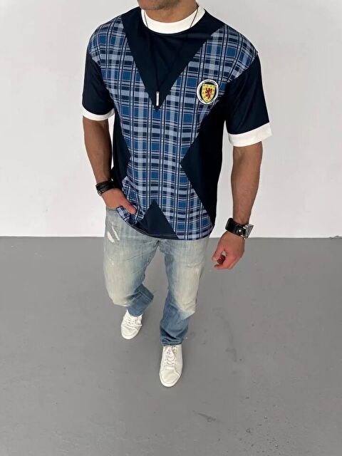 Jane's Unisex Bisiklet Yaka Baskılı Oversize T-Shirt - Siyah - S000528623-19351