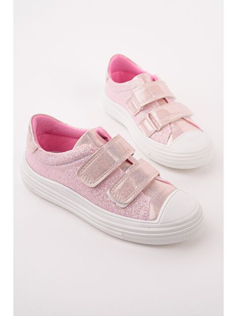 Muggo ORİELLA Kız Çocuk Cırt Cırtlı Simli Günlük Sneaker Spor Ayakkabı - S000532122-7152