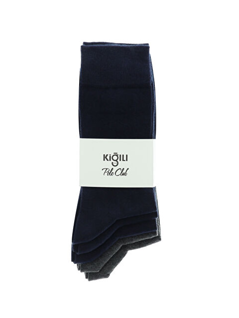 Kiğılı Polo Club 5'li Pamuklu Dikişsiz Soket Çorap Seti