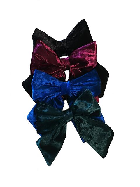 New Obsessions Kadife Fiyonk 4'lü Toka Seti - S000482489-23173