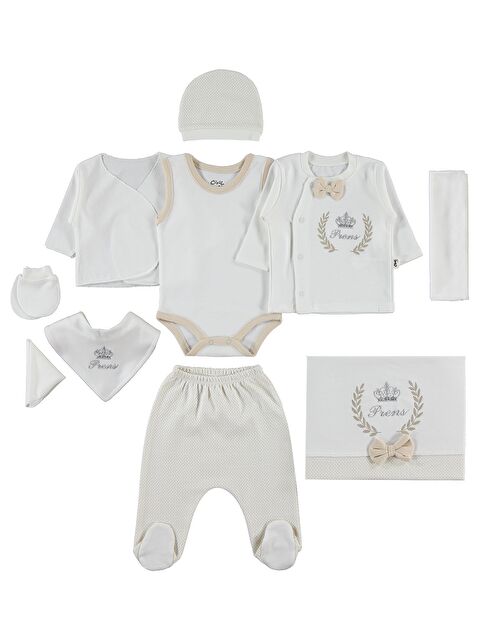 Civil Baby Prens 10'lu Zıbın Setleri - Kahverengi