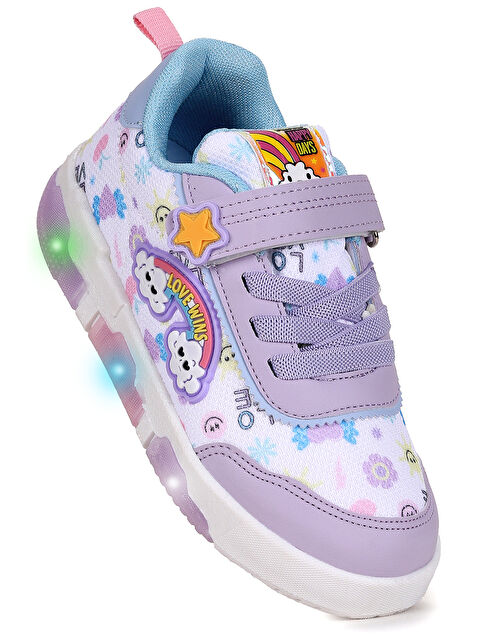 Kiko Kids Bulut Cırtlı Işıklı Kız Çocuk Günlük Spor Ayakkabı - S000532125-17878