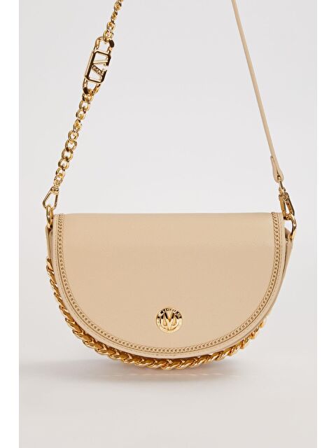 LEVİDOR Premium Bej Gri Kadın Omuz Çantası 930656