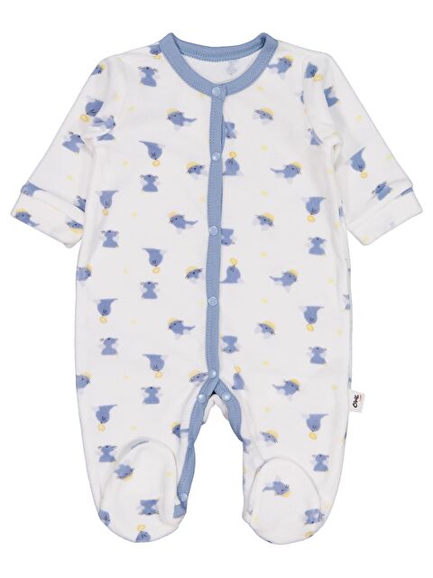 Civil Baby Fok Balığı Empirme 1-9 Ay Tulum - Beyaz 3-6 Ay - S000512230-20063