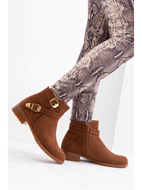 Fox Shoes A726193402 Taba/Altın Kadın Bot - S000054565-37454