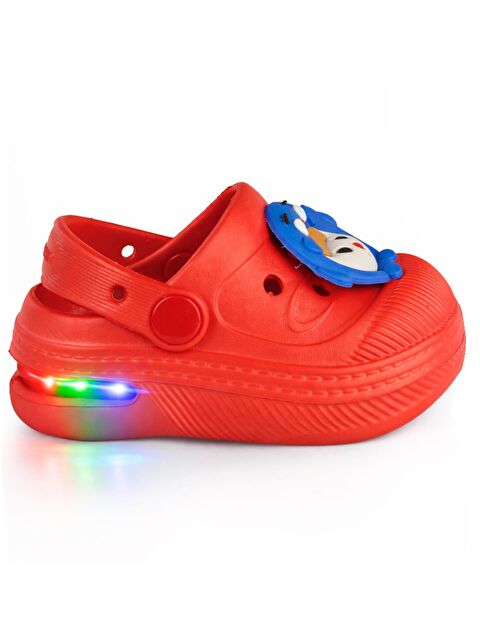 Civil Boys Işıklı Sabo Terlik - Kırmızı