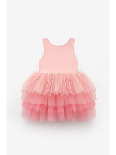 Le Mabelle Pudra Tül Etekli Kız Bebek Balerin Elbise - Ines - S000513279-7152