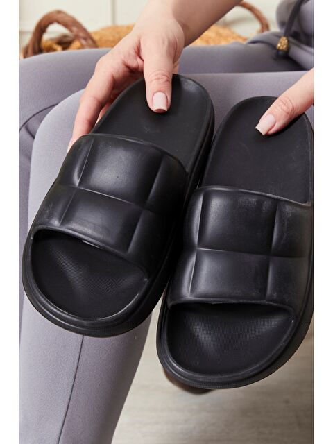 Pasyone Lacivert Kadın Günlük Konfor Terlik - S000510512-19351