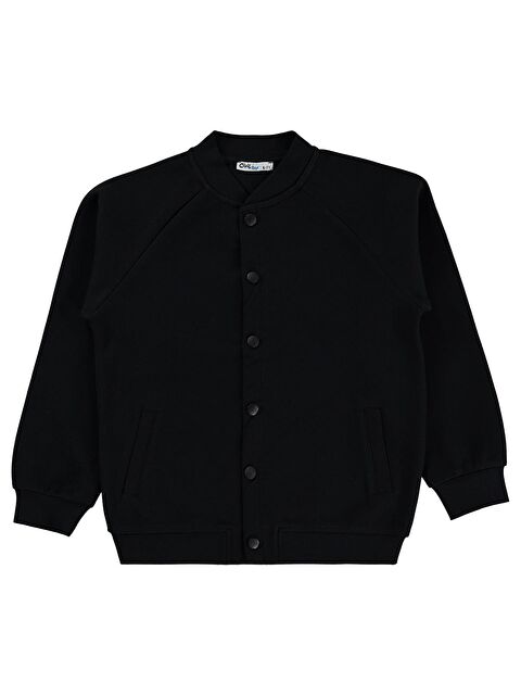 Civil Boys Pike 10-13 Yaş Hırka - Siyah