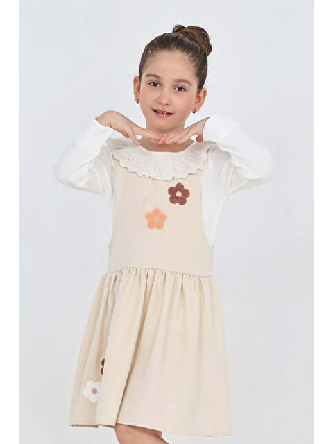 Modanino Kız Çocuk 2'li Elbise (Elbise+Badi Bluz) 12342 - S000466089-19965