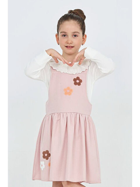 Modanino Kız Çocuk 2'li Elbise (Elbise+Badi Bluz) 12342 - S000466089-20028