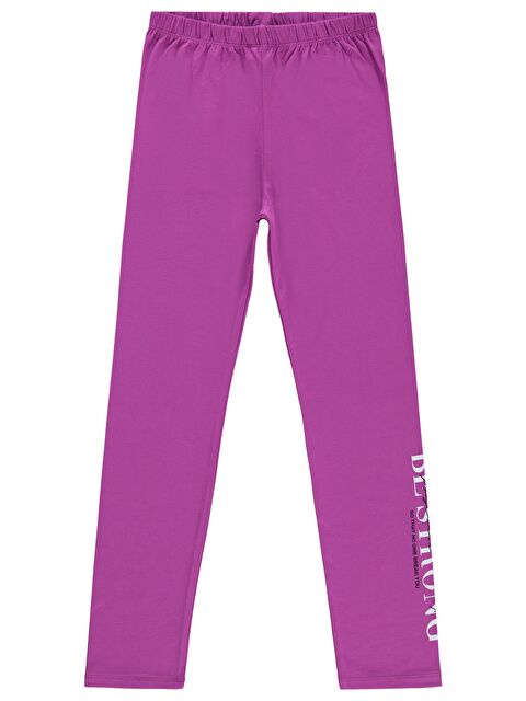 Civil Girls Bf Strong Baskılı 10-13 Yaş Tayt - Lila