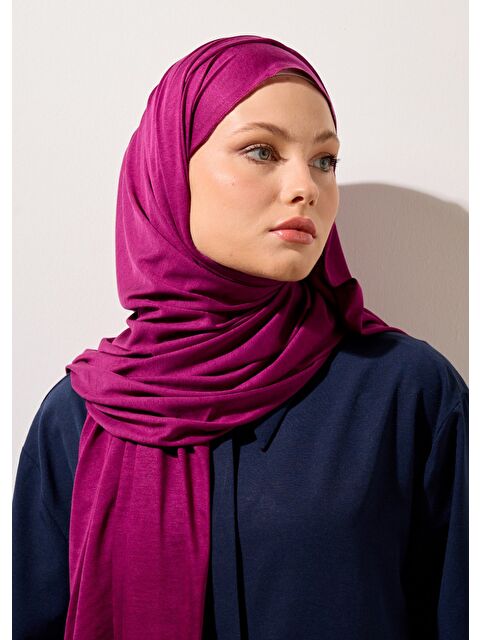 House of Modest Tesettür Şal - Koyuvişne - S000387014-18686