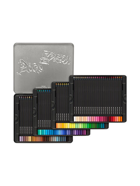 Faber-Castell Black Edition Renkli Kalemler, 100'Lü Metal Kutu, Kırılmaz, Çocuklar Ve Yetişkinler İçin - S000415895-19351