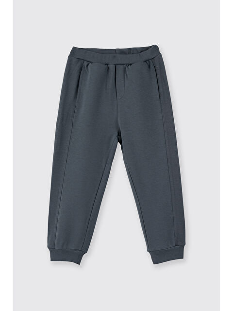 Panço Erkek Bebek Beli Lastikli Petrol Eşofman Altı - S000510518-20019