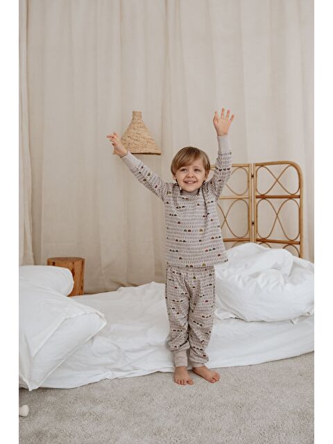 Oh La La Koala For Little Ones Geometrik Baskılı Color Shapes Çocuk Pijama Seti - S000516338-20600