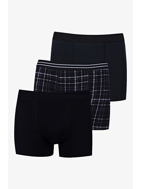 Koza İç Giyim Erkek 3'lü Pamuklu Elastanlı Boxer - S000253032-37430