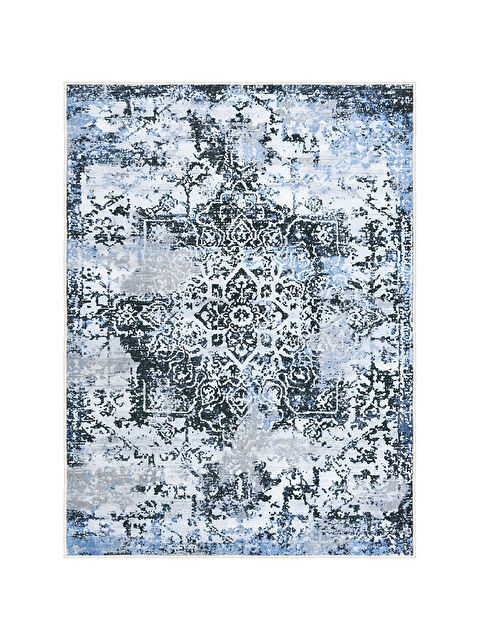 Homefesto Dekoratif Özel Tasarım Yıkanabilir İnce Kaymaz Tabanlı Modern Halı KECE FR33 - S000354043-17234