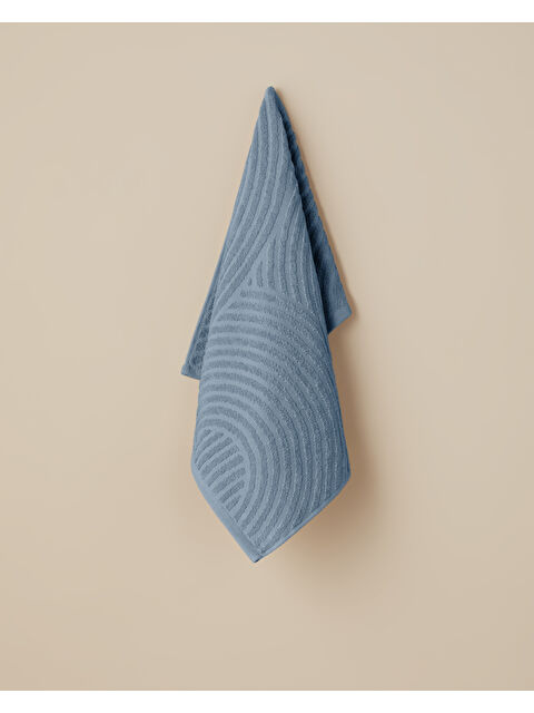 English Home Curve Pamuk Yüz Havlusu 50x70 cm Mavi - S000522670-17234
