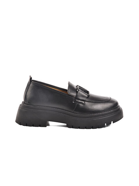 Ayakmod Siyah Yüksek Taban Kadın Casual Ayakkabı F-2047 Z - S000422220-19351