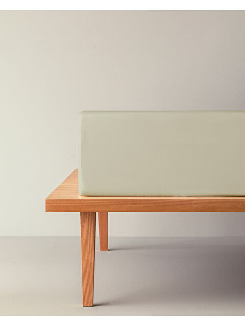 English Home Novella Premium Soft Pamuk Çift Kişilik Lastikli Çarşaf 160x200 cm Açık Bej - S000497583-19927