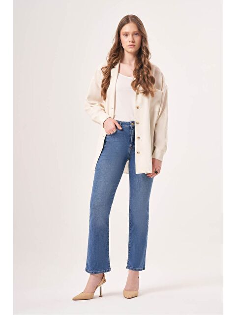 Mizalle İndigo Denim Pantolon - S000351492-23093