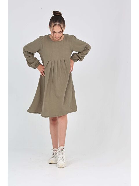 Toontoykids Kız Çocuk Pile Detaylı Elbise - S000422676-18547