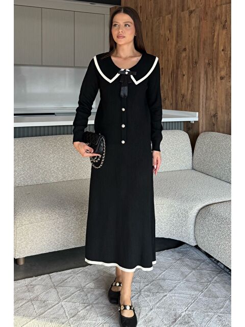 Gülseli Bebe Yaka Hırka Görünümlü Bluz Etek Triko İkili Takım - S000445314-19351