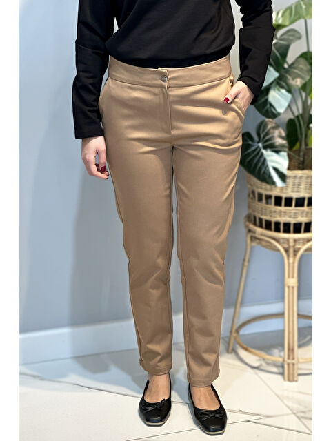Remsa Bilek Boy Kumaş Pantolon 16032 Camel - S000466098-4557