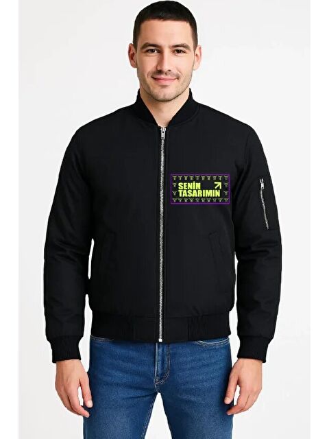 Jane's Ön Bomber Ceket - Siyah