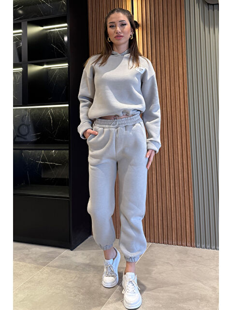 Gülseli Kadın Üç İplik Şardonlu Eşofman Takımı - S000324525-20600